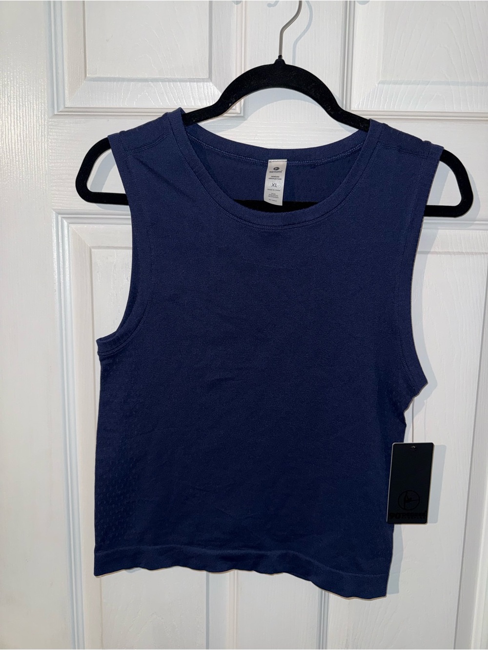 Reflex Women's 90 Degree Racerback Tank-Top Dark Blue Stormy Night Size XL NWT